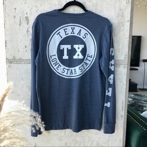 State of Mine Trademark Lone Star State Texas Long Sleeve Graphic Sweatshirt S